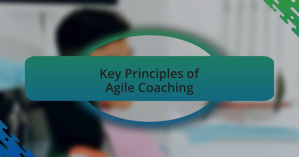 Key Principles of Agile Coaching