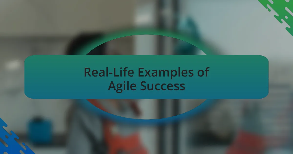 Real-Life Examples of Agile Success